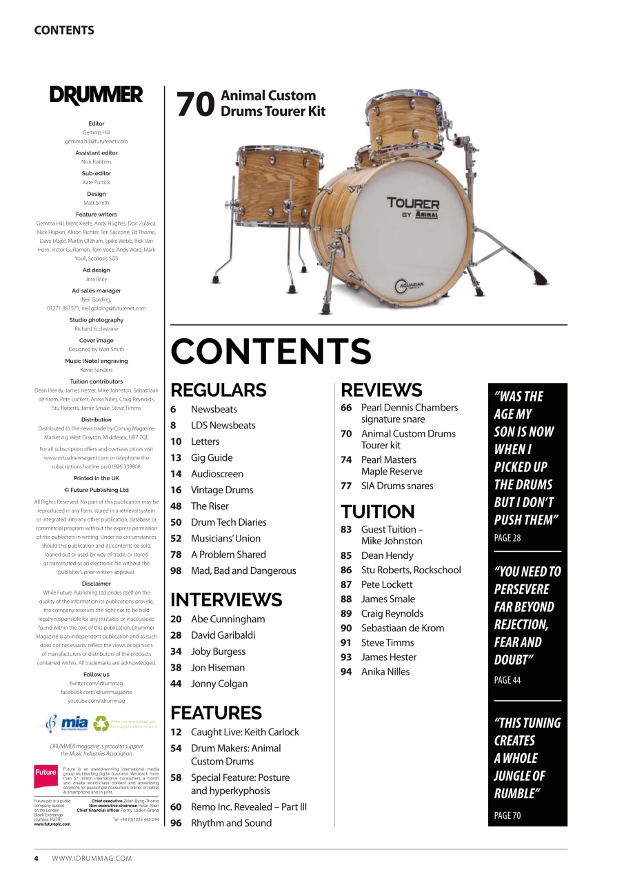 iDrum magazine: Never miss a beat Preview Pages