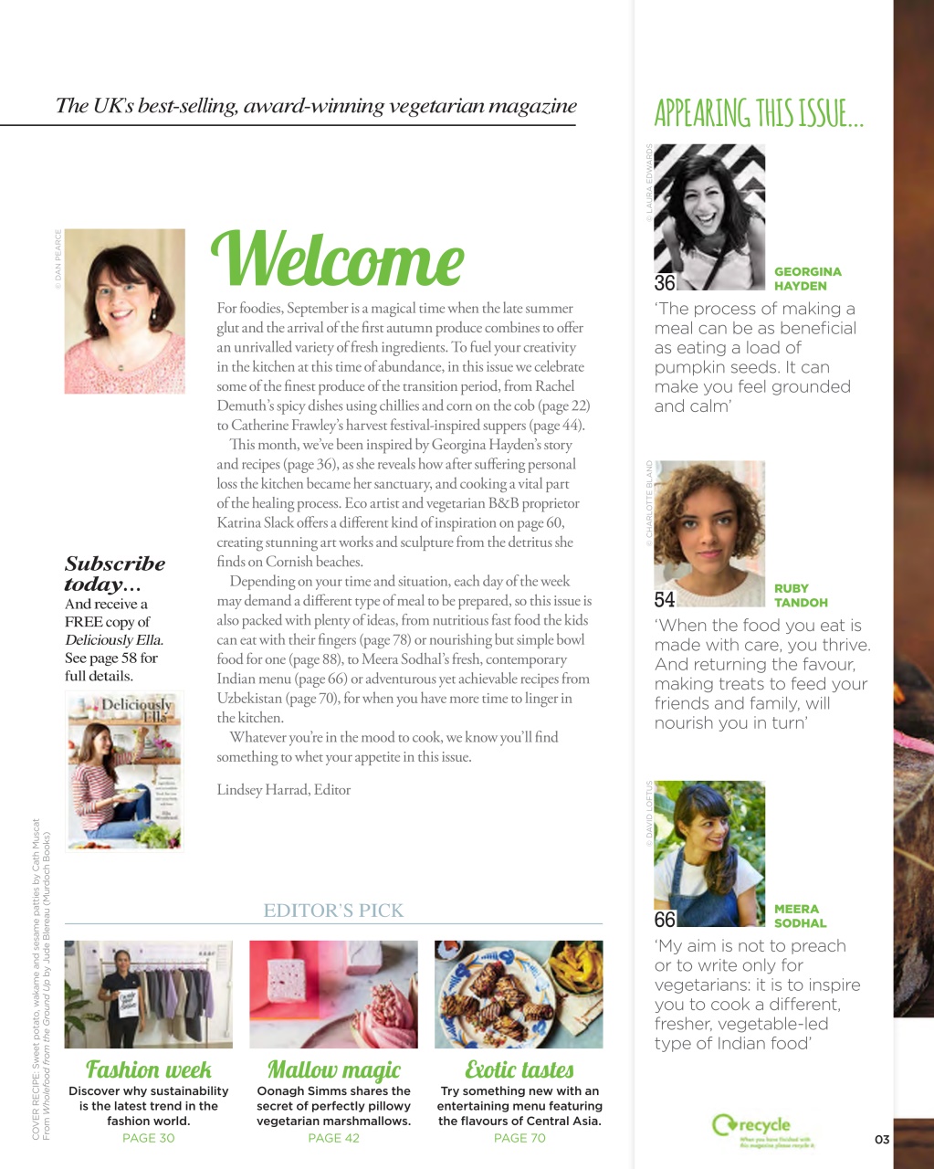 Vegetarian Living Preview Pages