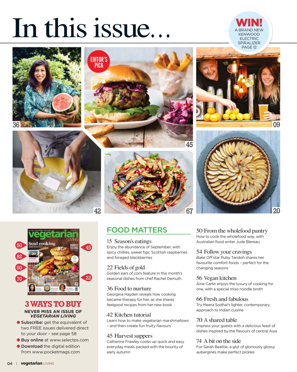 Vegetarian Living Preview Pages