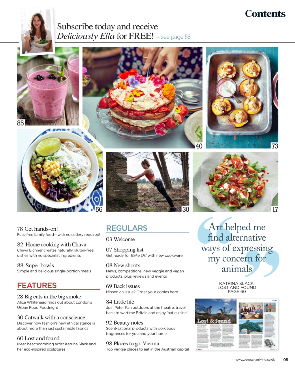 Vegetarian Living Preview Pages