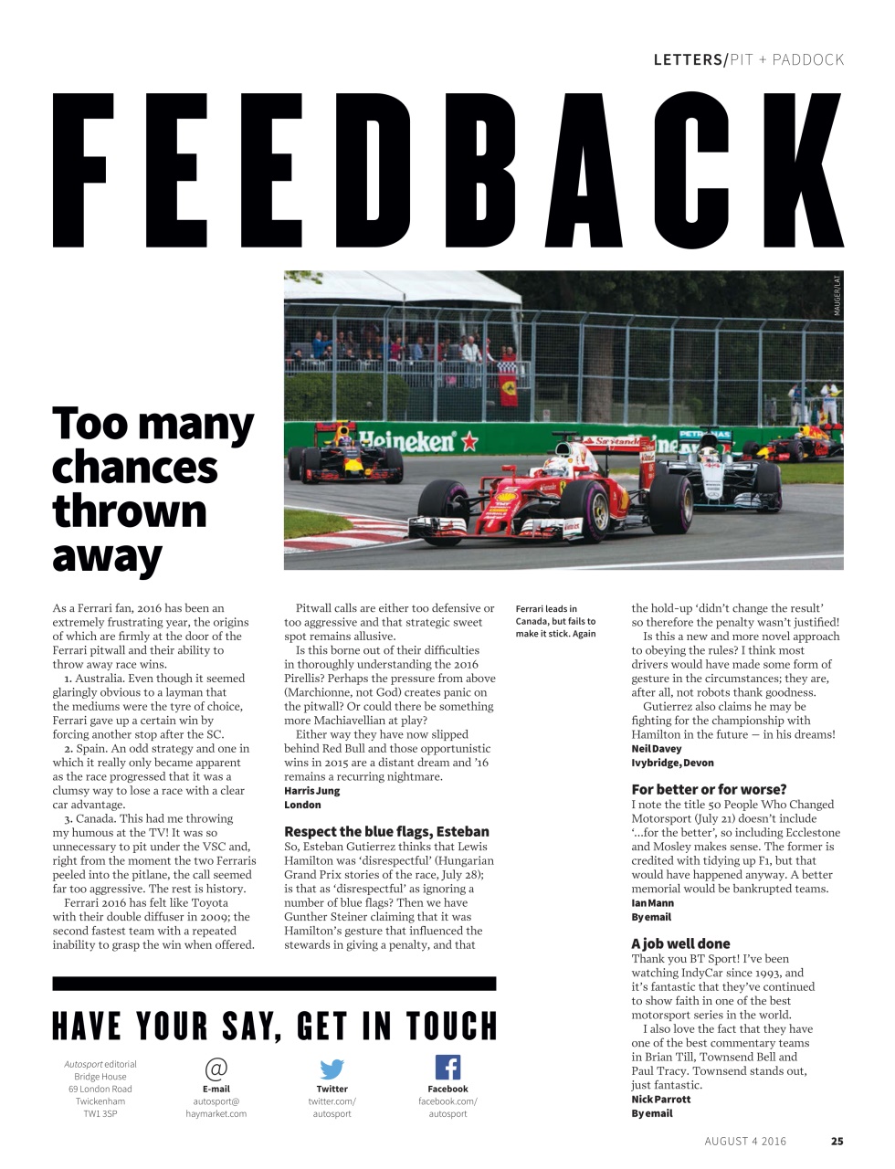 Autosport Preview Pages