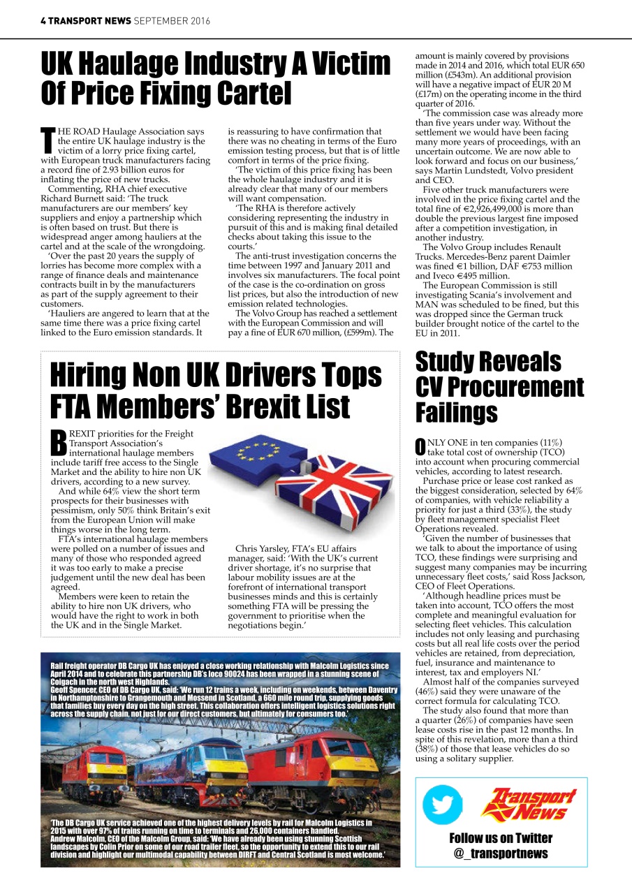 Transport News Preview Pages