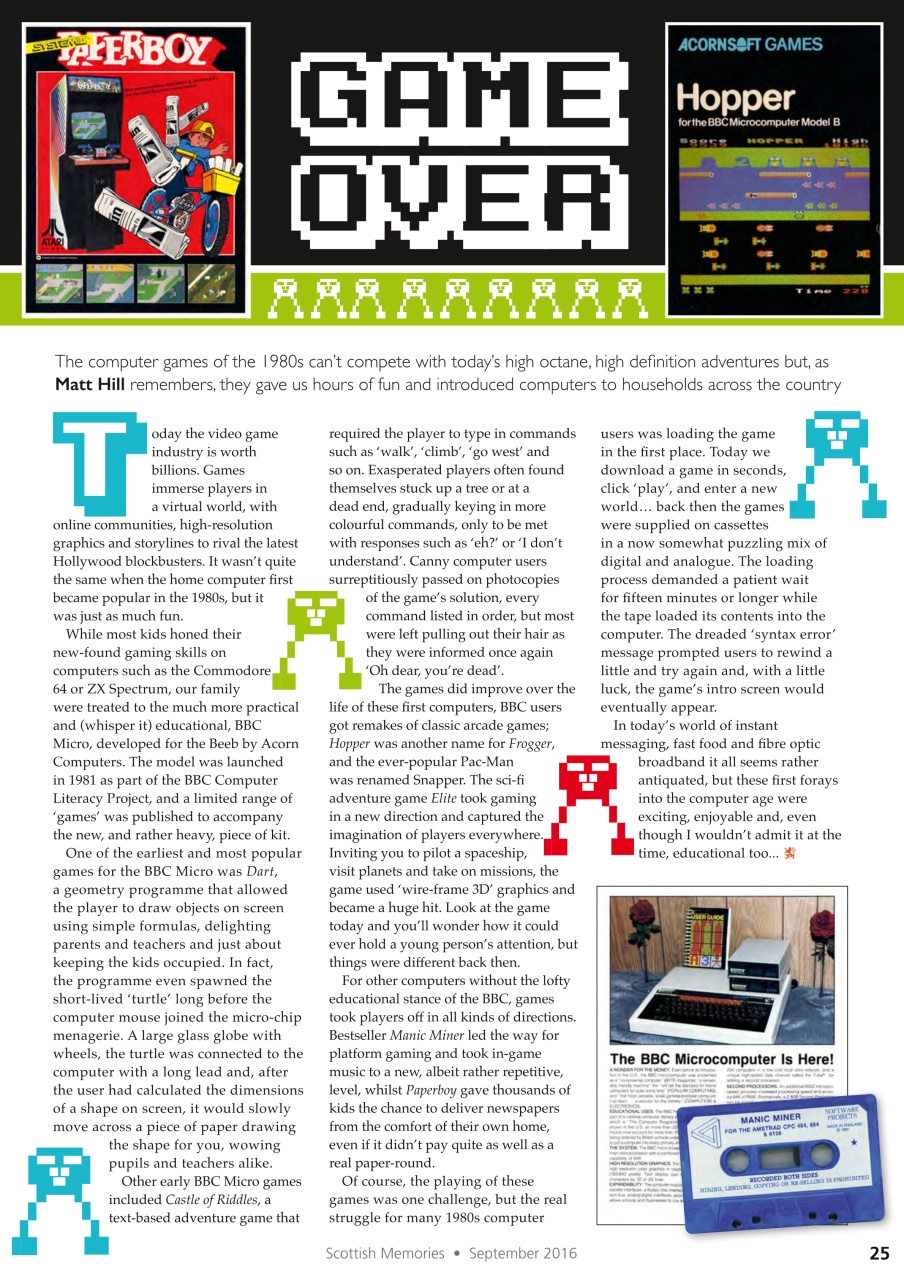 Scottish Memories Preview Pages