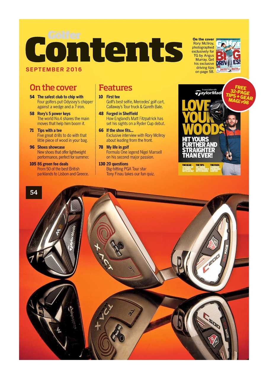 Today's Golfer Preview Pages