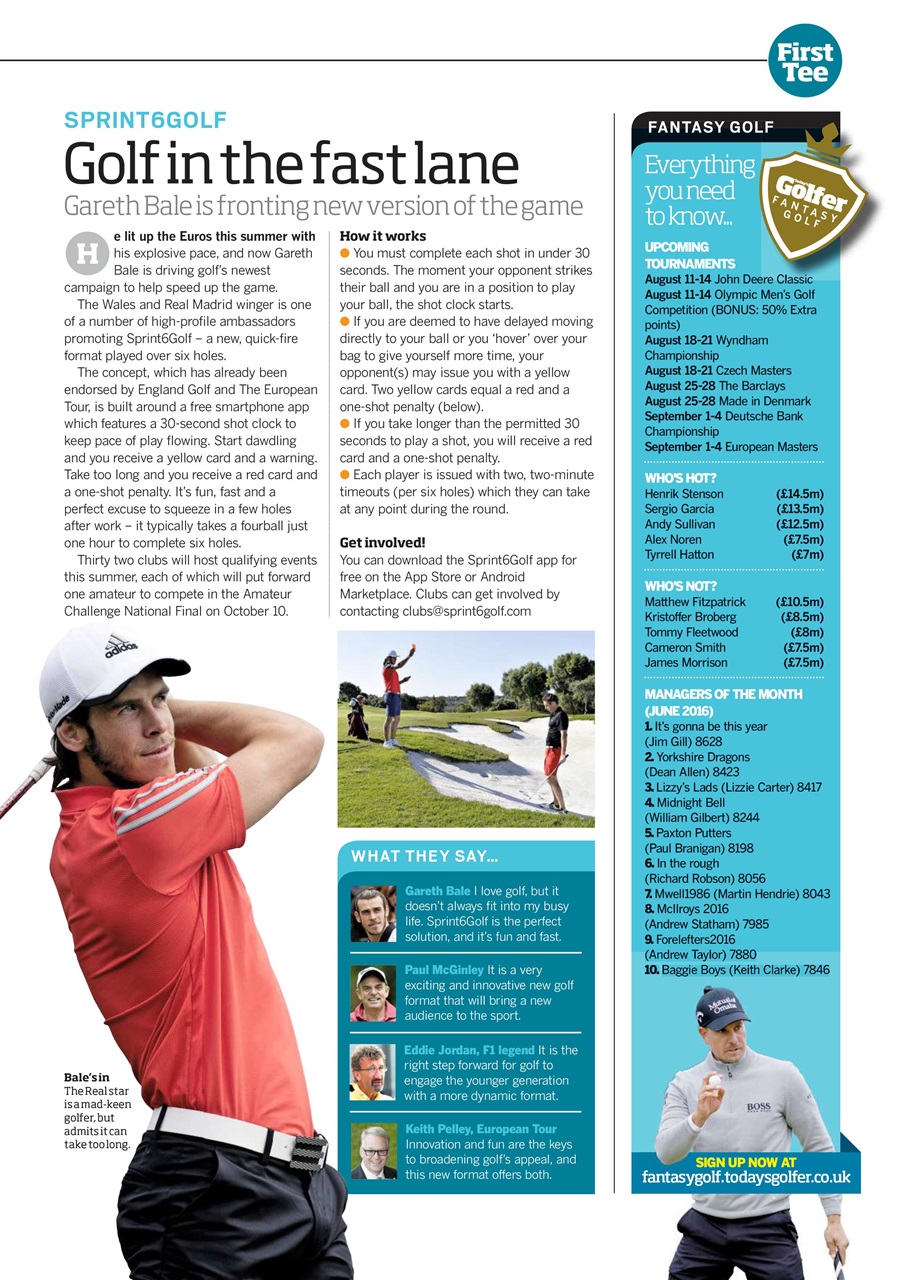 Today's Golfer Preview Pages