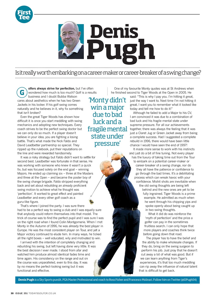 Today's Golfer Preview Pages