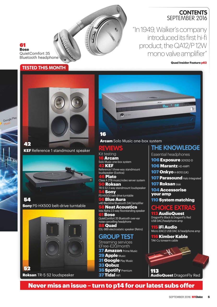 Hi-Fi Choice Preview Pages