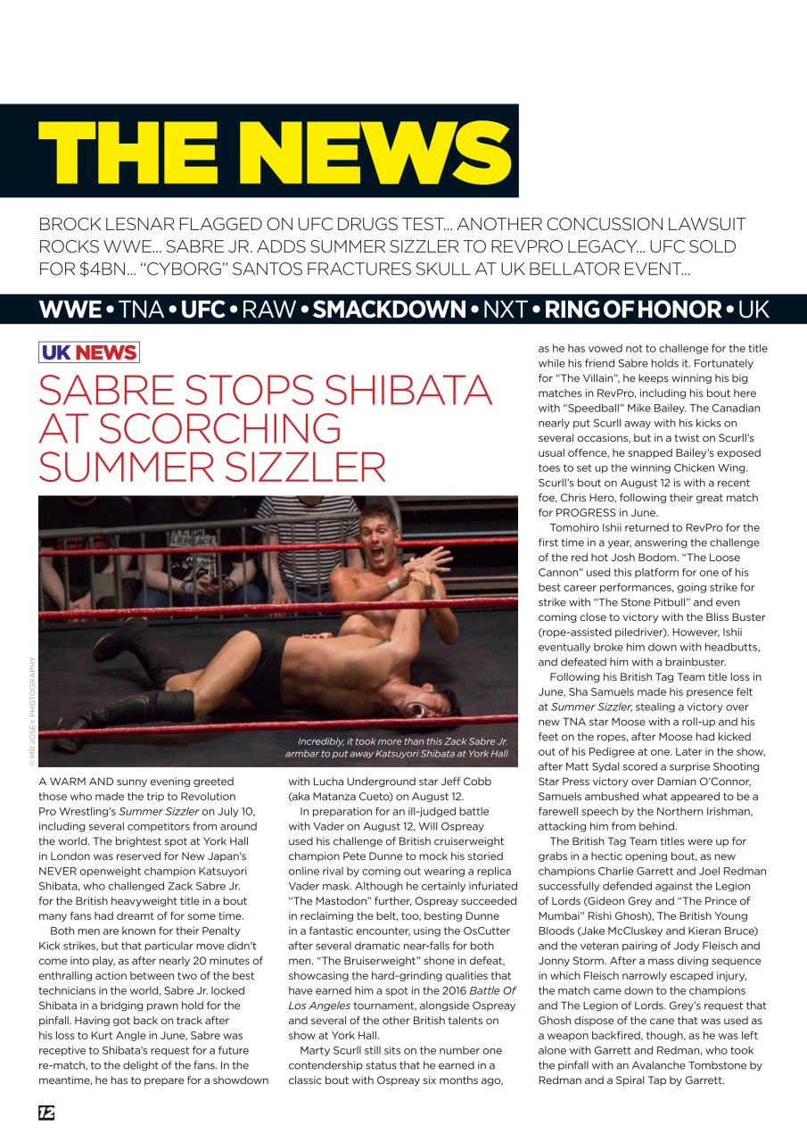 Wrestletalk Magazine Preview Pages