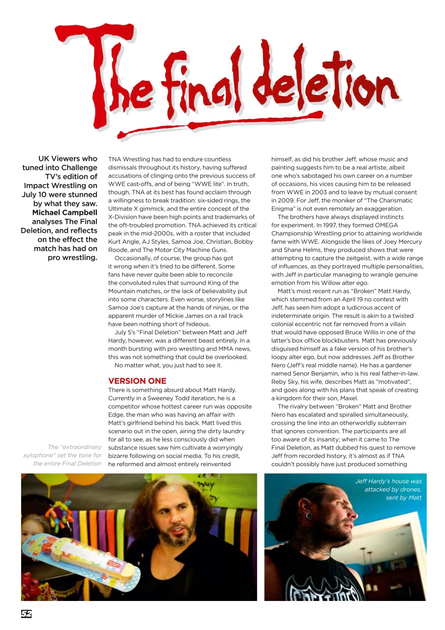 Wrestletalk Magazine Preview Pages