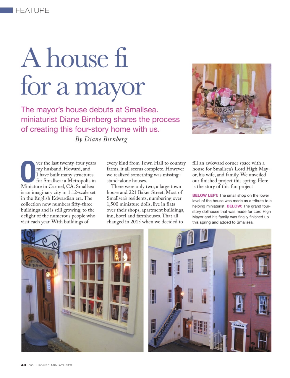 Dollhouse Miniatures Preview Pages
