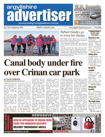 Argyllshire Advertiser issue 5th August 2016