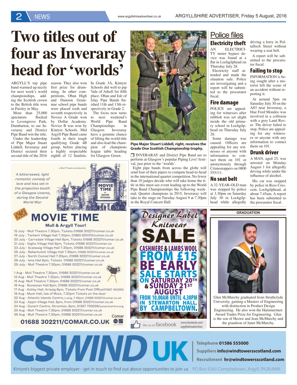 Argyllshire Advertiser Preview Pages