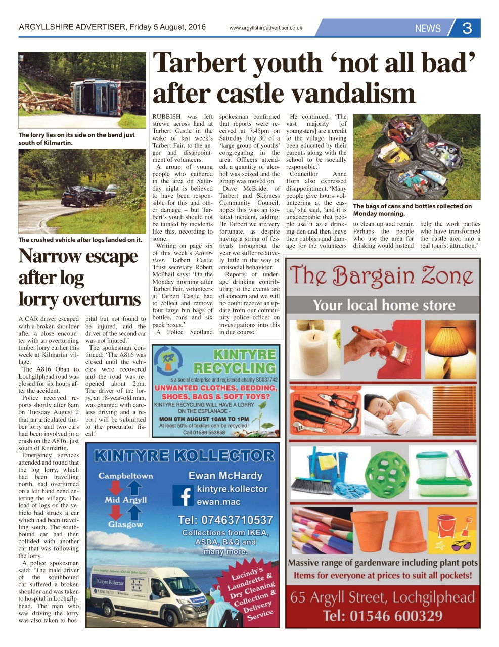 Argyllshire Advertiser Preview Pages