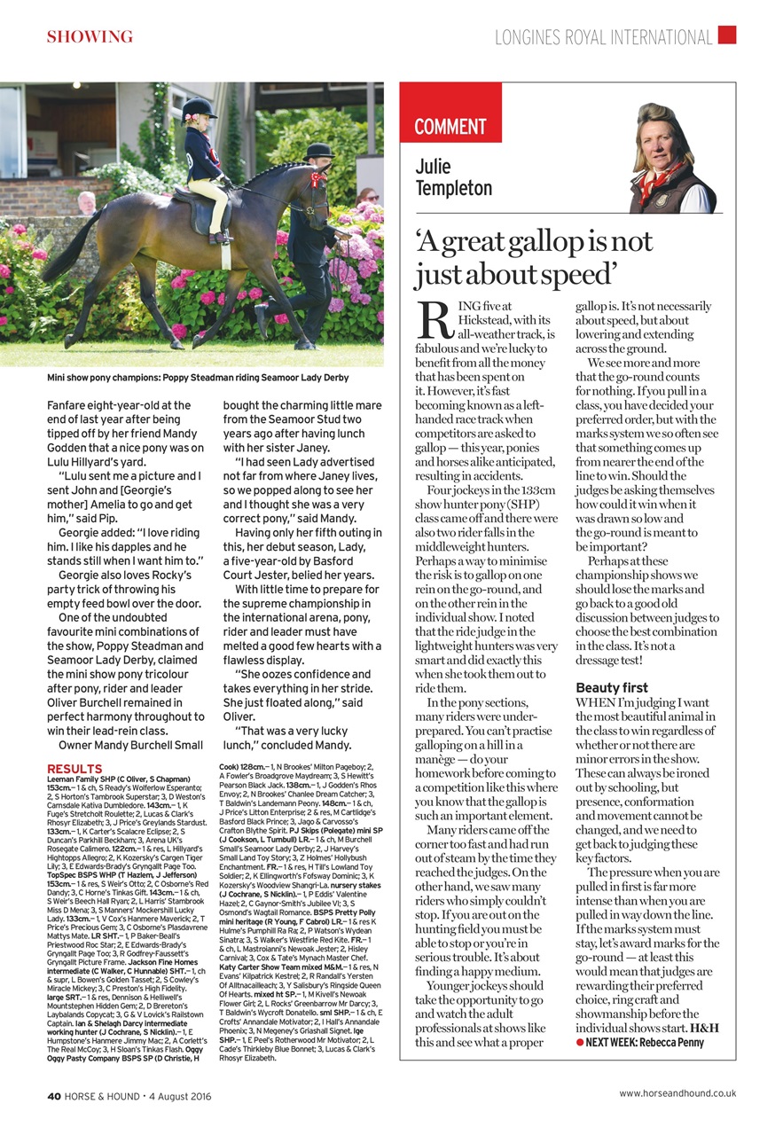 Horse & Hound Preview Pages