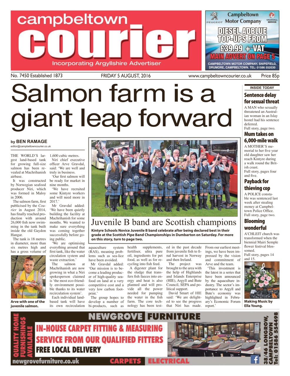 Campbeltown Courier Preview Pages