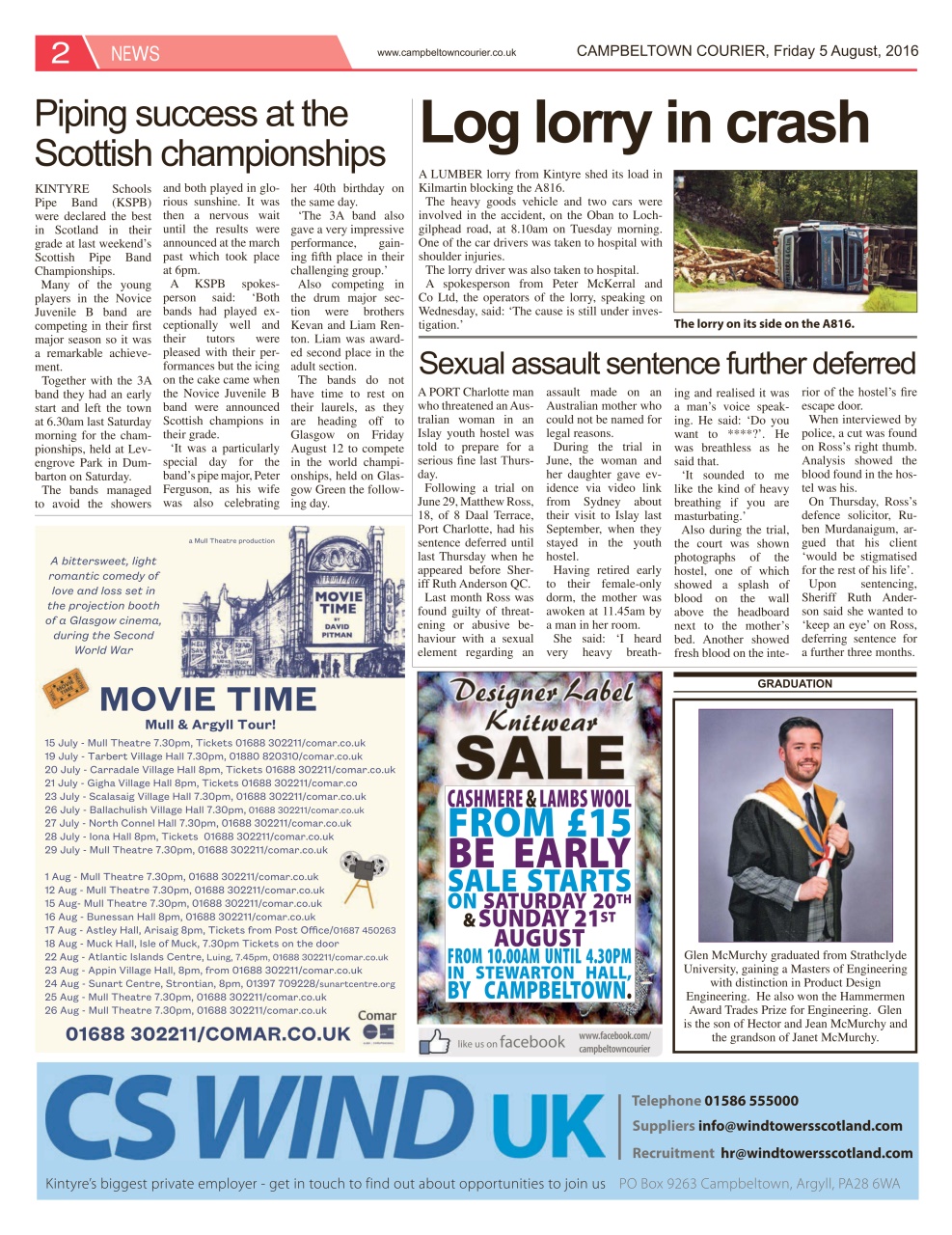 Campbeltown Courier Preview Pages