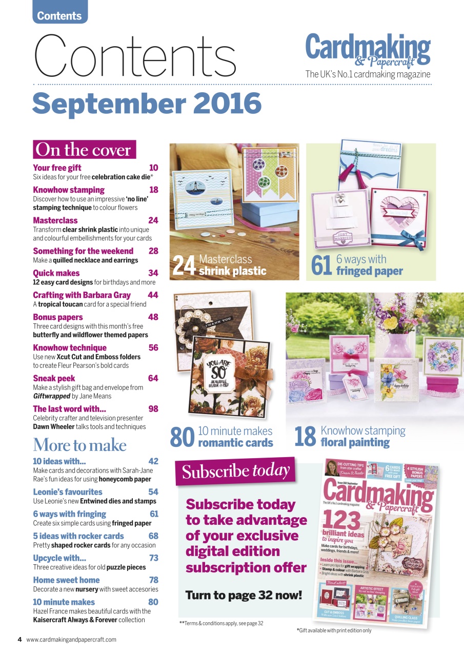 Cardmaking & Papercraft Preview Pages