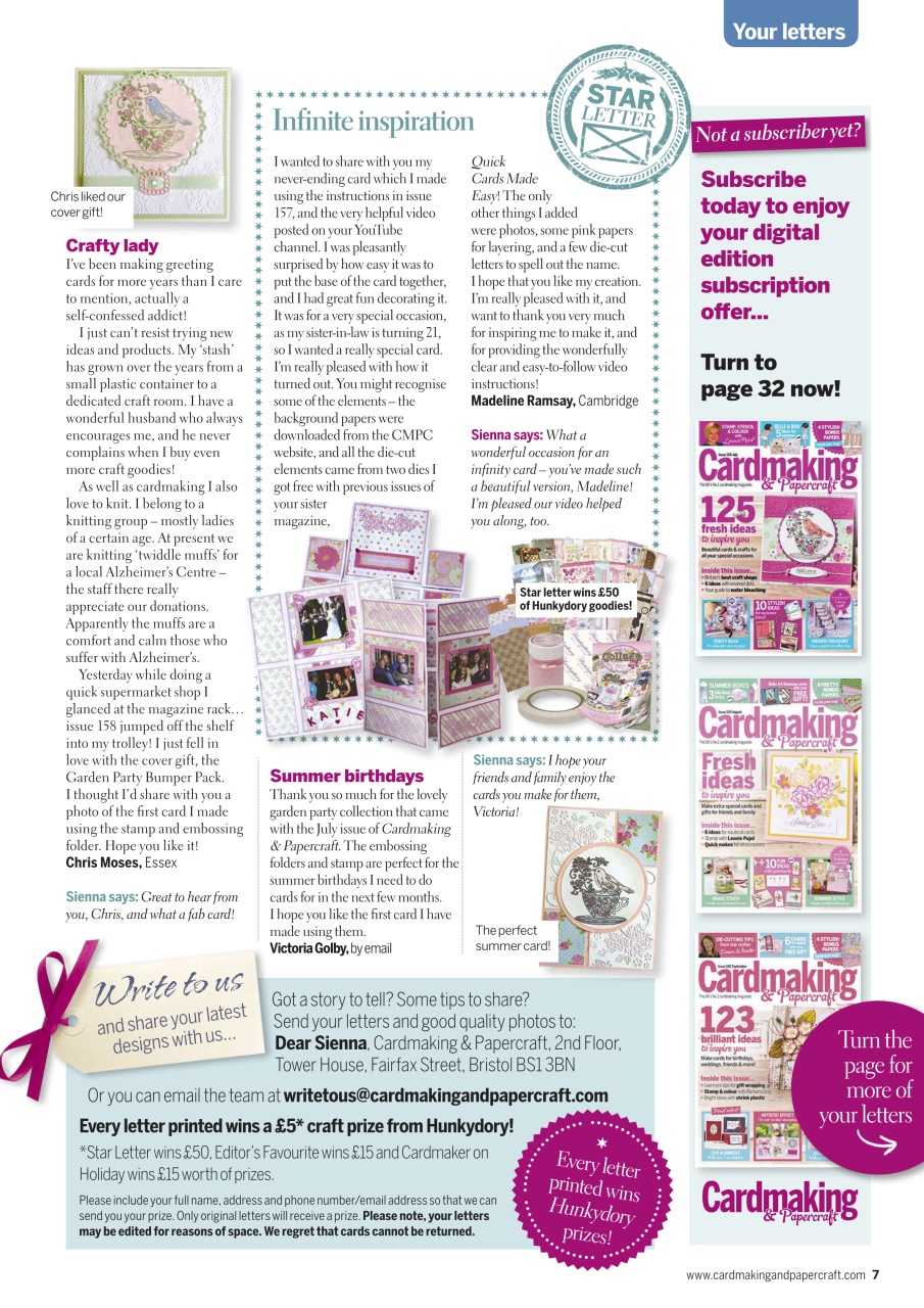 Cardmaking & Papercraft Preview Pages