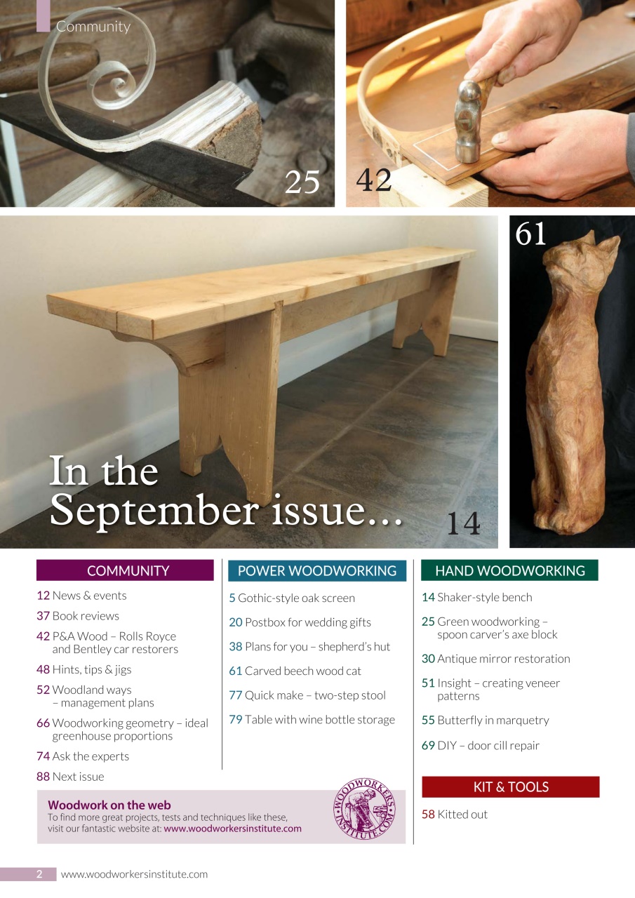 Woodworking Crafts Magazine Preview Pages