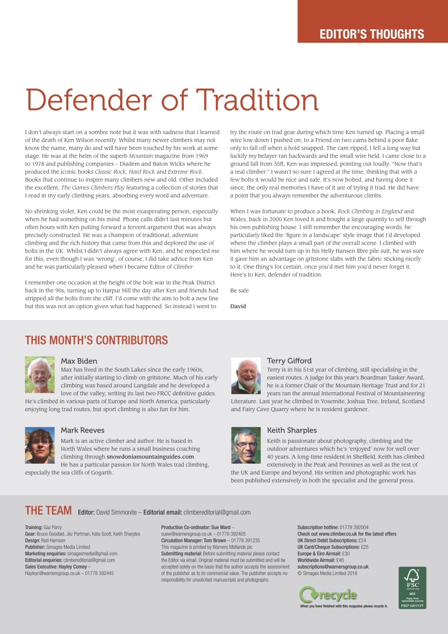 Climber Preview Pages