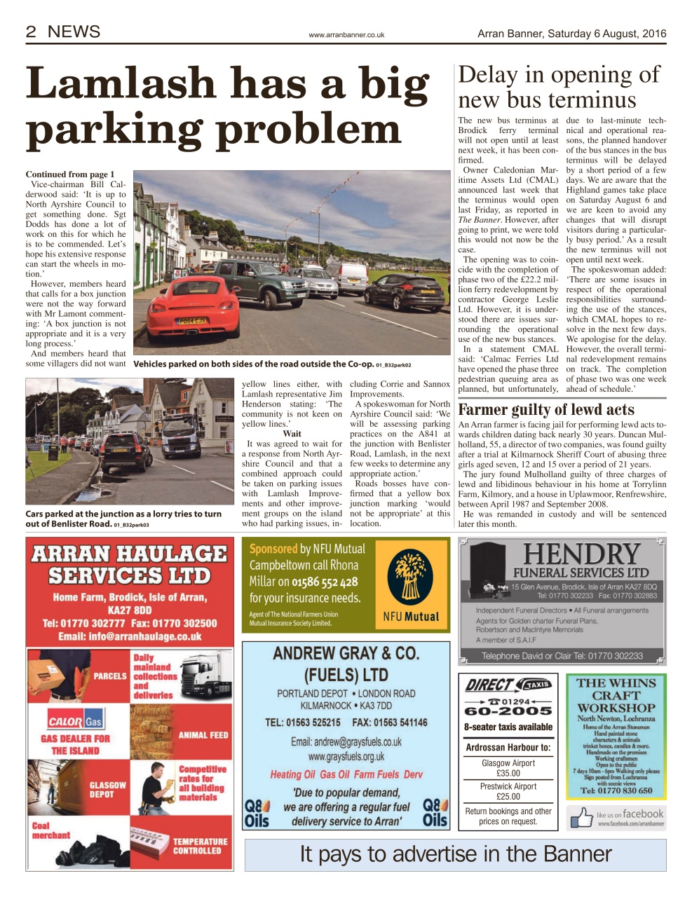 Arran Banner Preview Pages