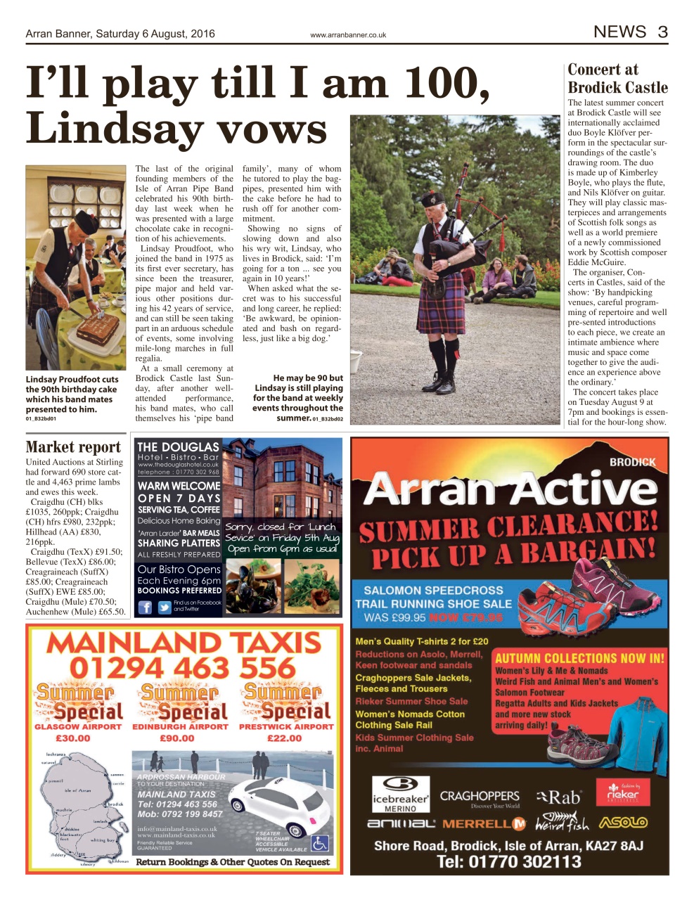 Arran Banner Preview Pages