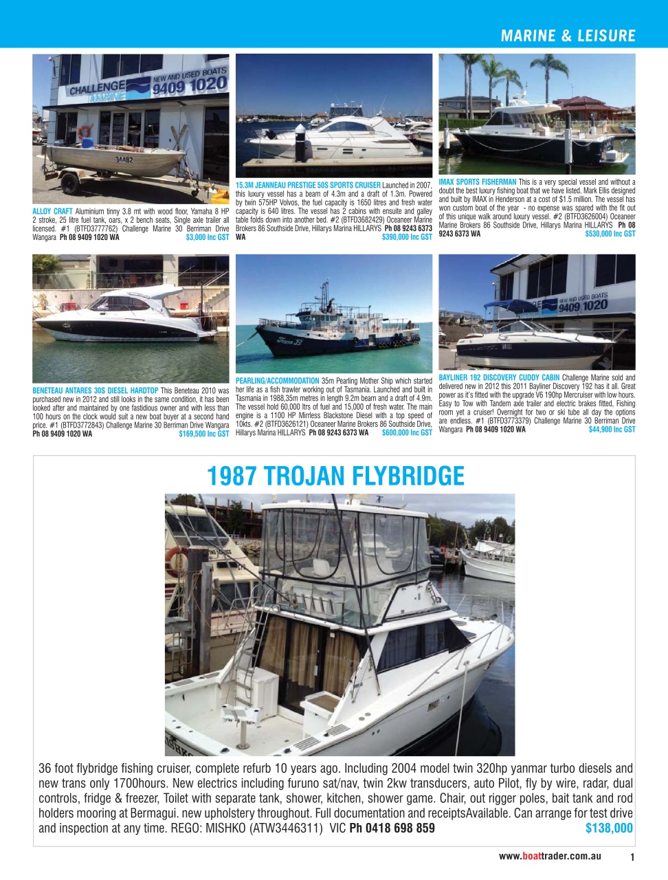 Boat Trader Australia Preview Pages