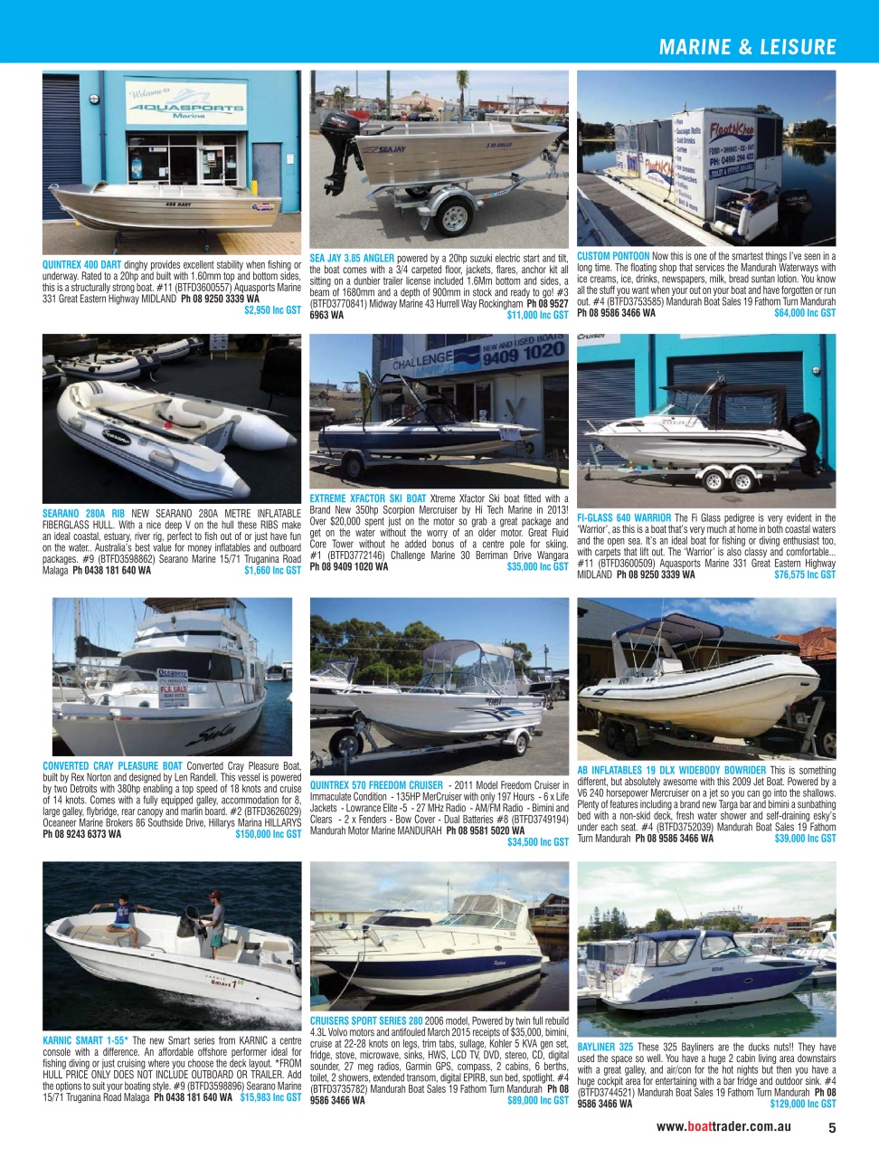 Boat Trader Australia Preview Pages