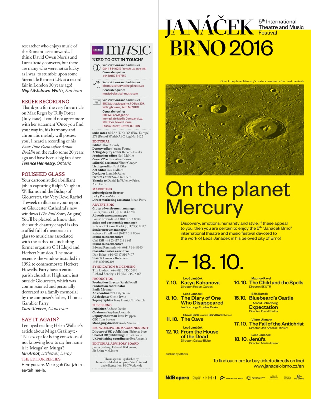 BBC Music Magazine Preview Pages