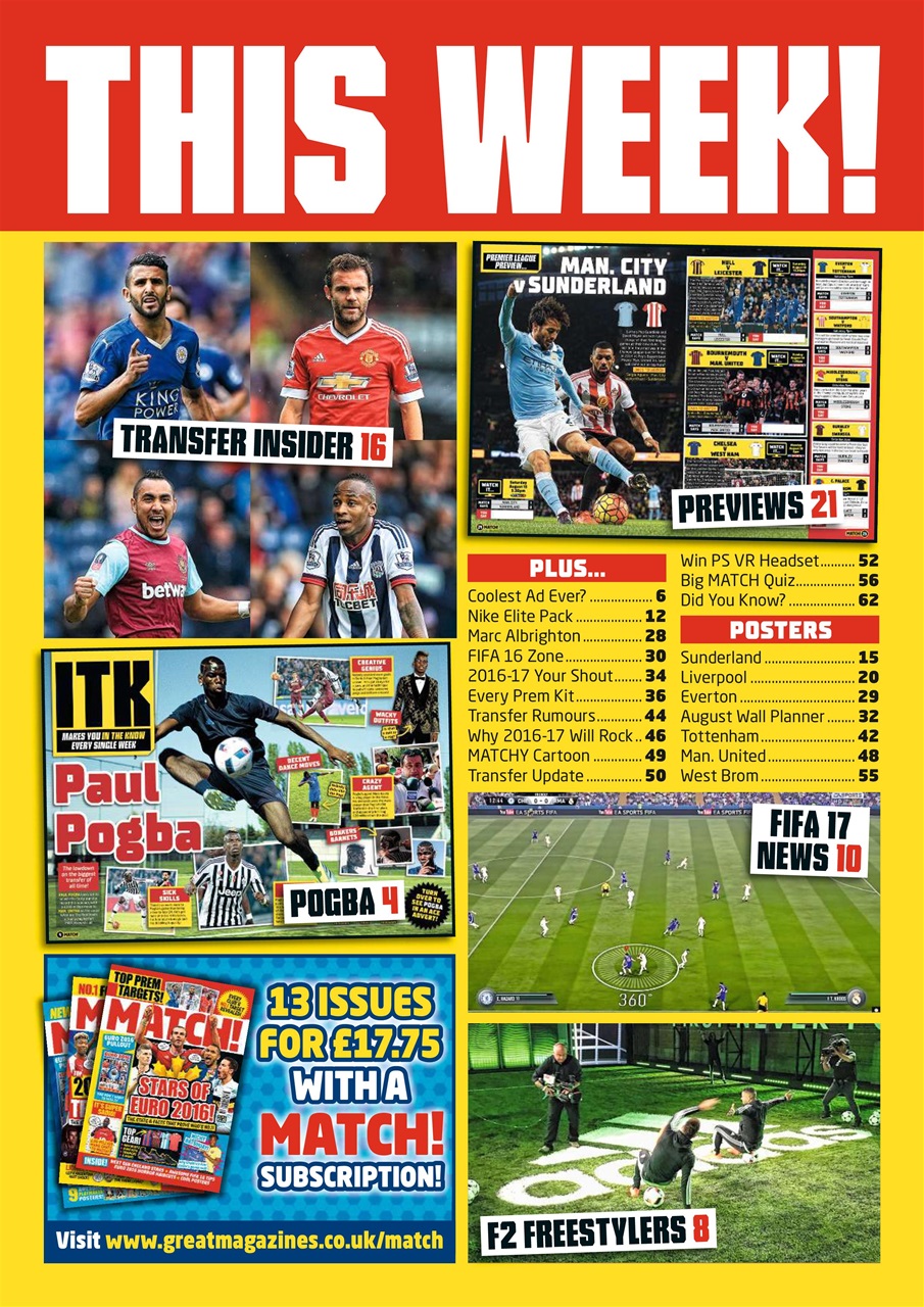 Match Preview Pages