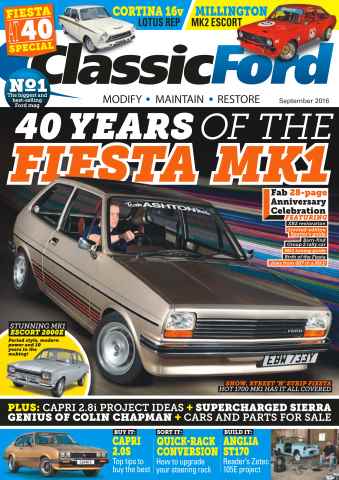 Classic Ford issue No. 242 40 Years Of The Fiesta MK1