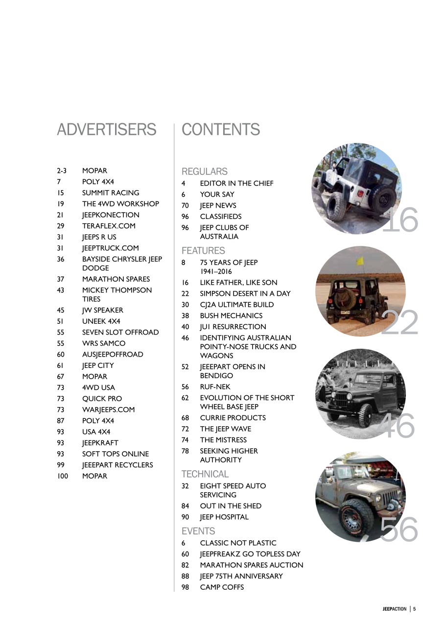 Jeep Action Preview Pages