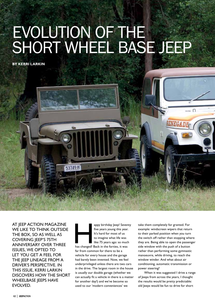 Jeep Action Preview Pages