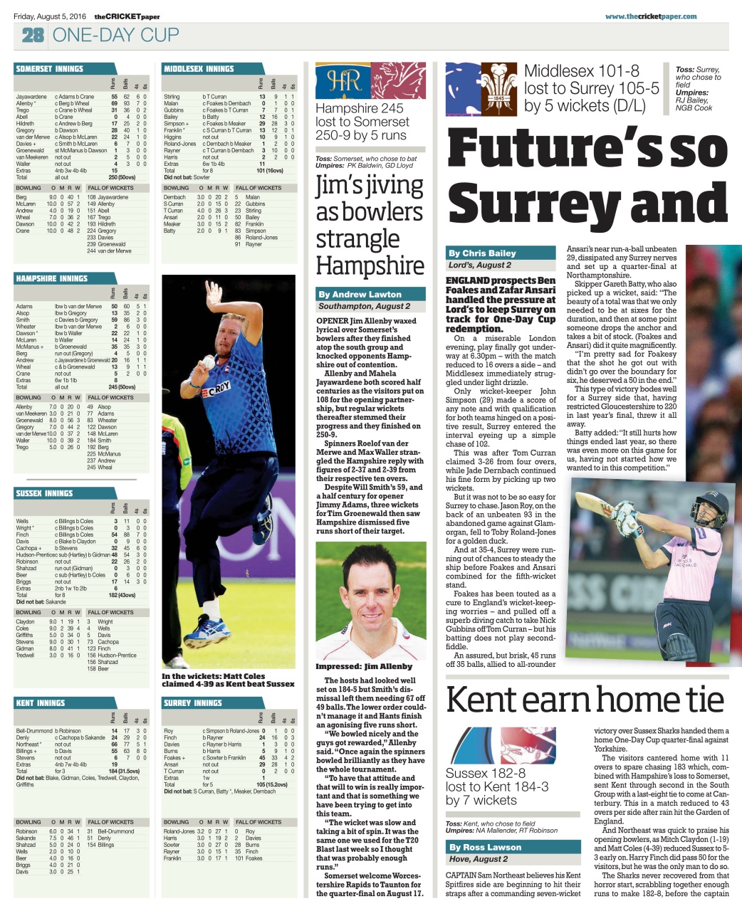 The Cricket Paper Preview Pages
