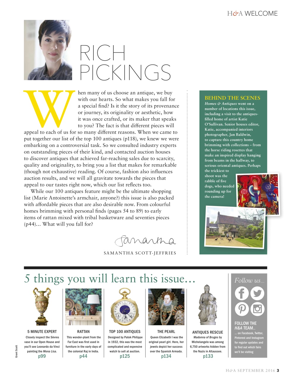 Homes & Antiques Magazine Preview Pages