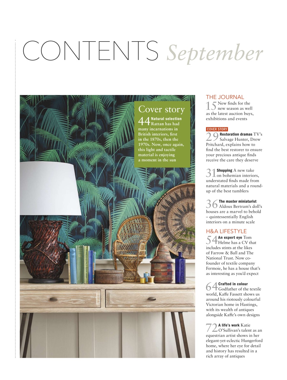 Homes & Antiques Magazine Preview Pages