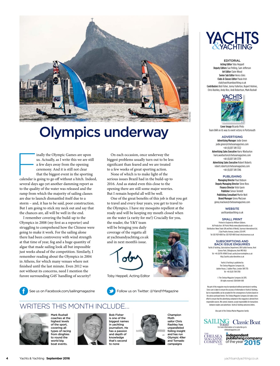 Yachts & Yachting Preview Pages
