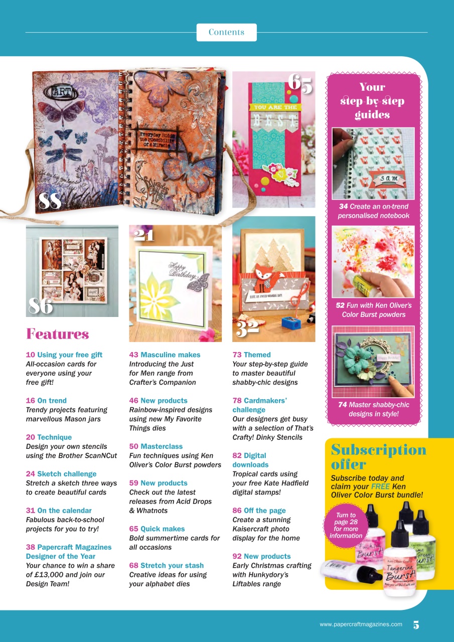 Simply Cards & Papercraft Preview Pages
