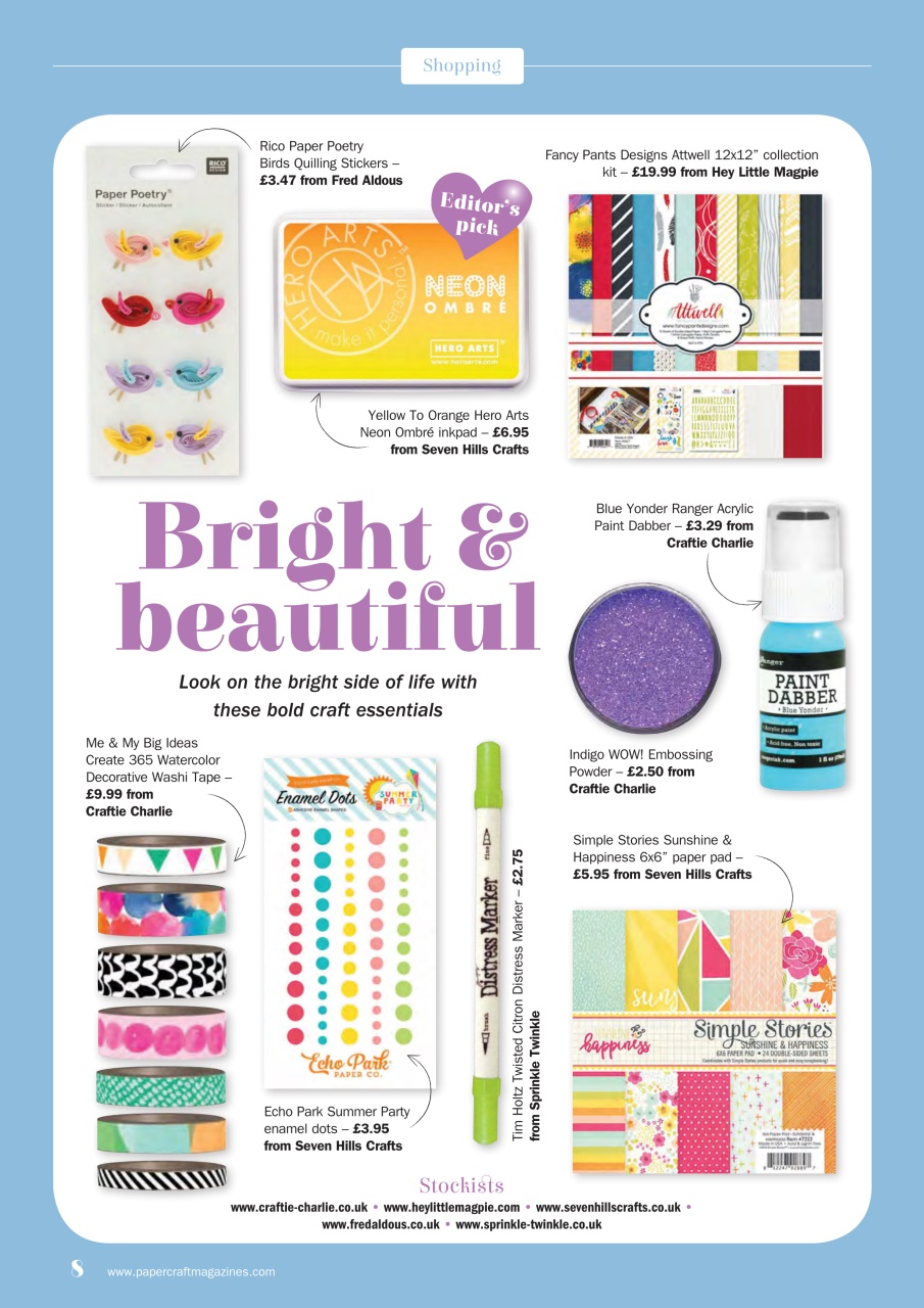 Simply Cards & Papercraft Preview Pages