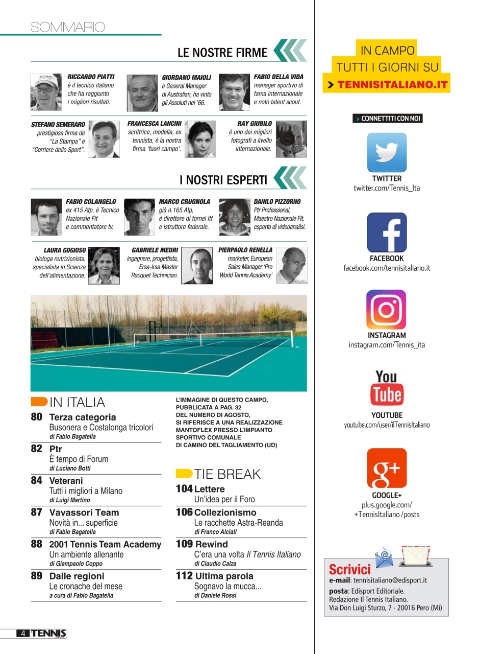 Il Tennis Italiano Preview Pages