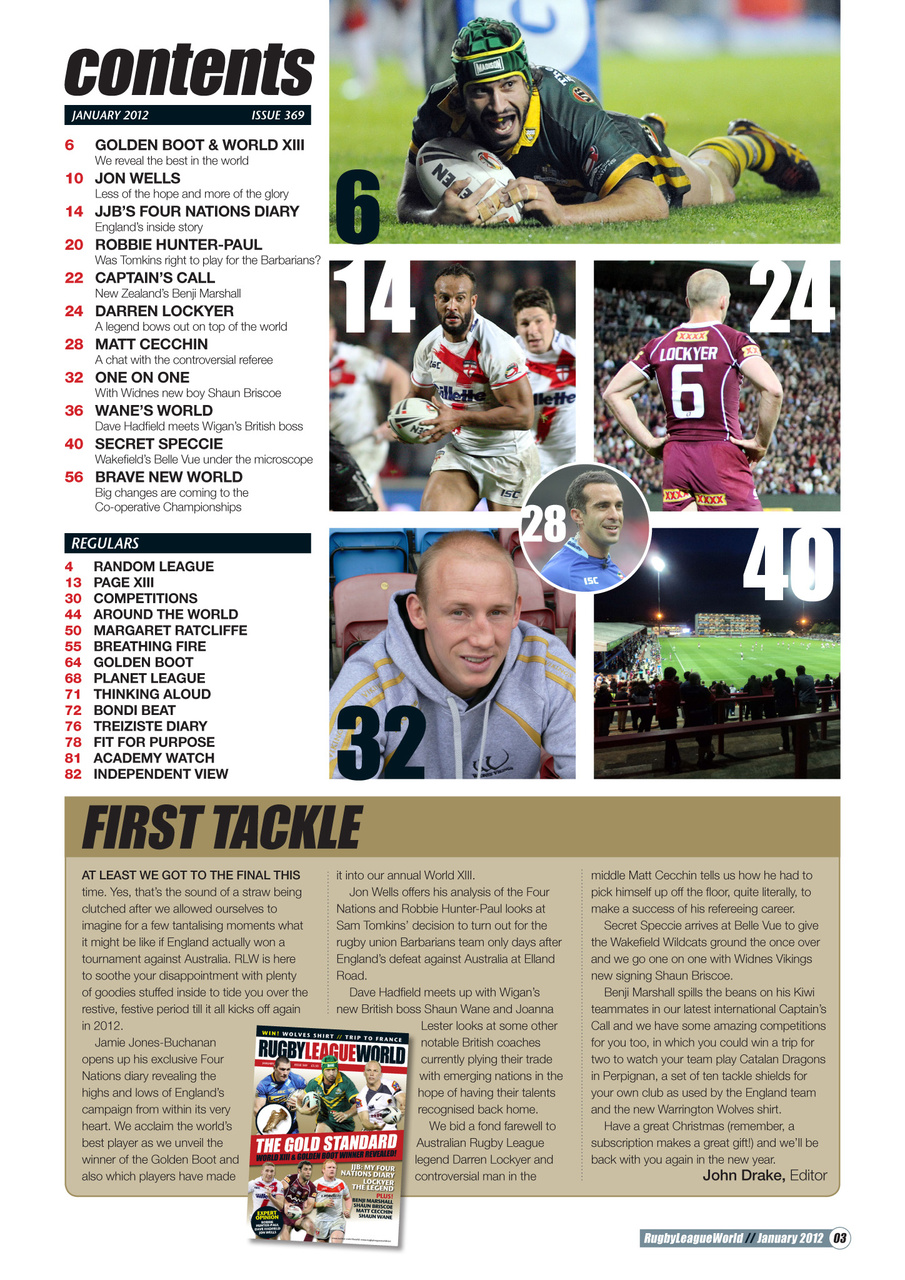 Rugby League World Preview Pages