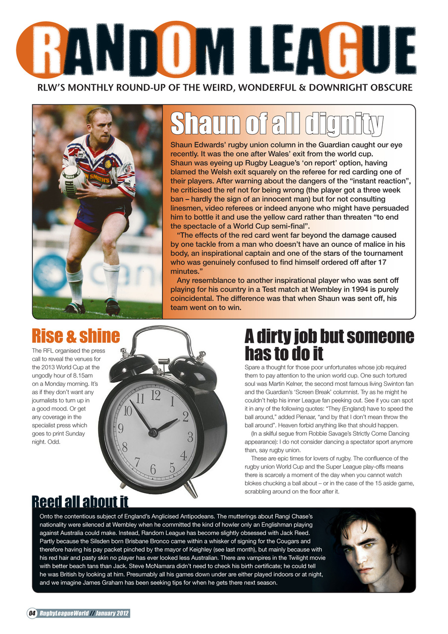 Rugby League World Preview Pages