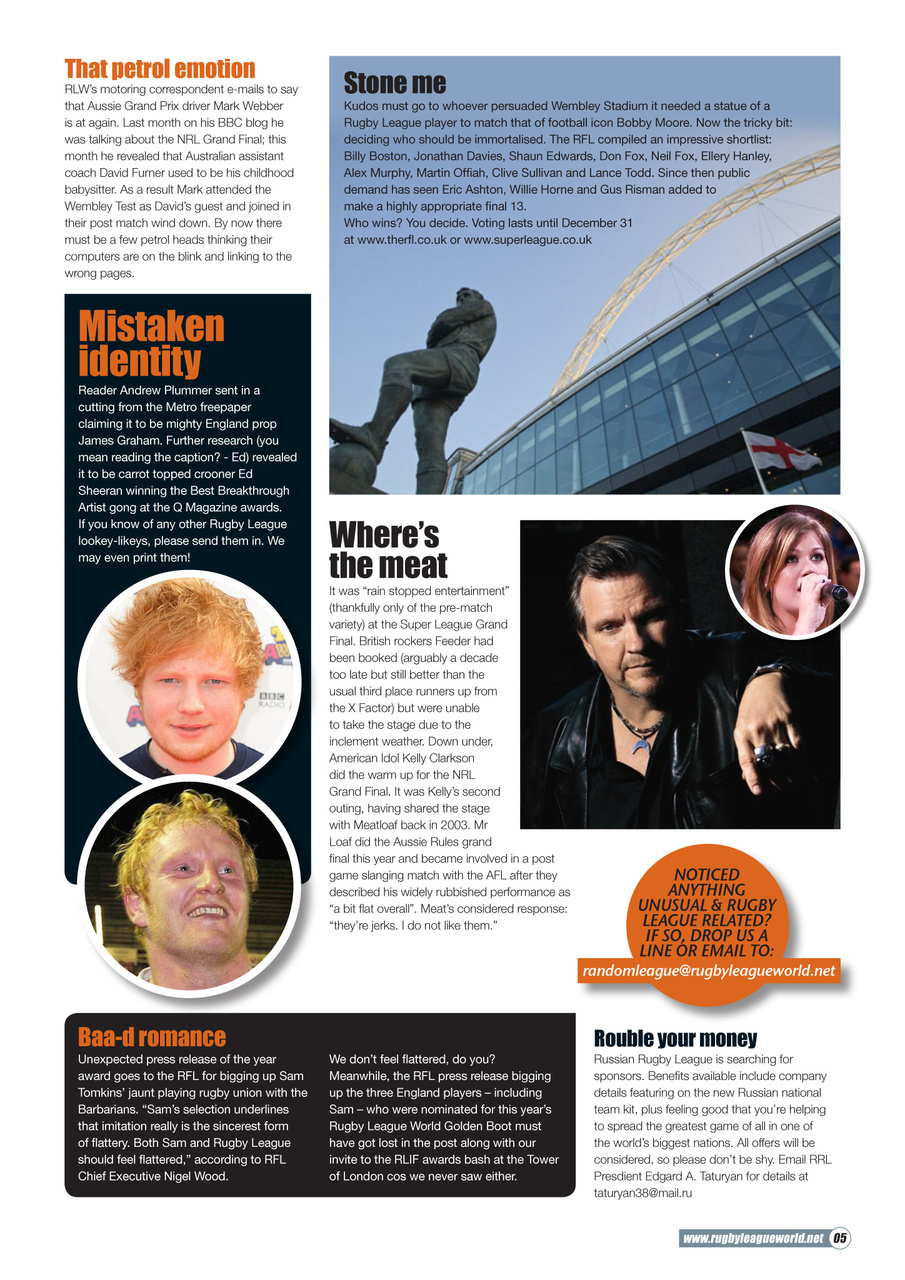 Rugby League World Preview Pages