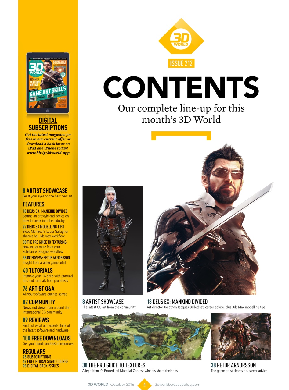3D World Preview Pages