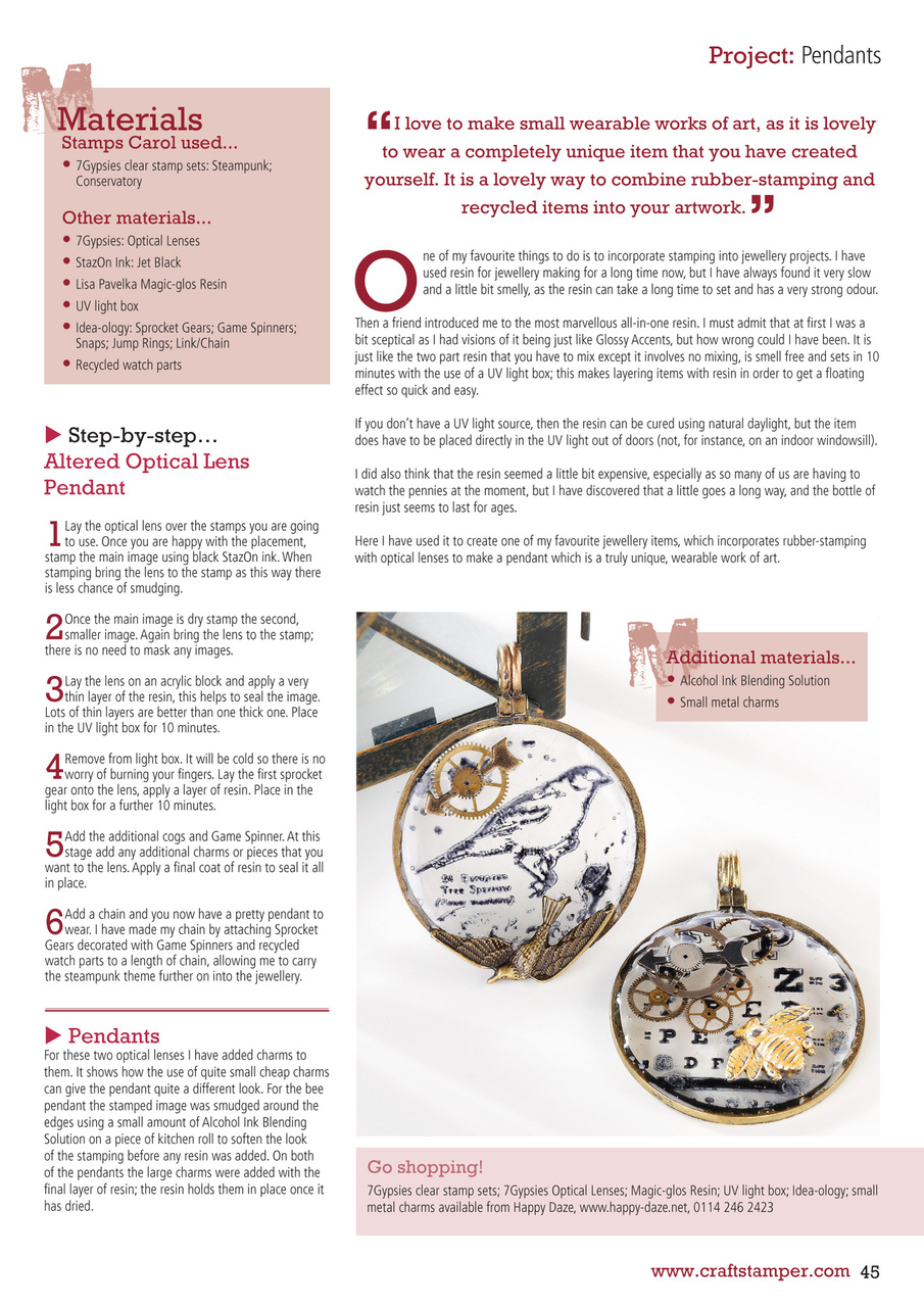 Craft Stamper Preview Pages