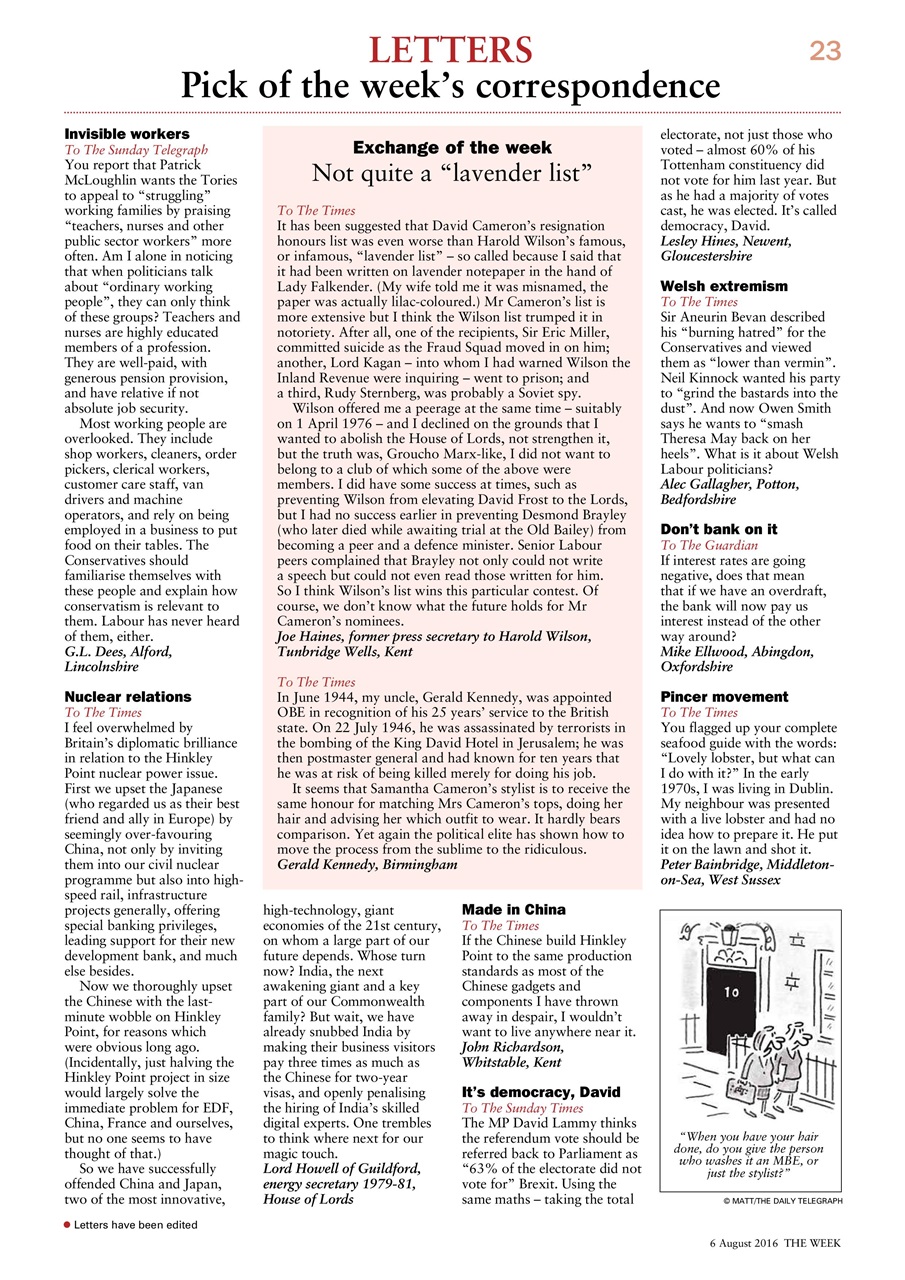 The Week Preview Pages