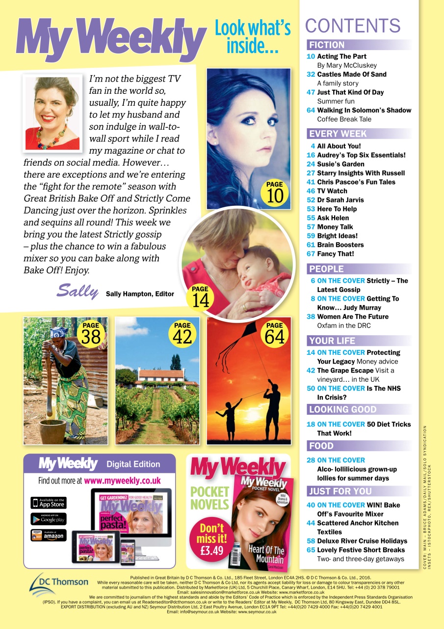 My Weekly Preview Pages