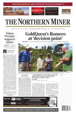 The Northern Miner issue Vol. 102 No. 26