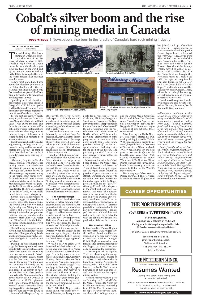 The Northern Miner Preview Pages