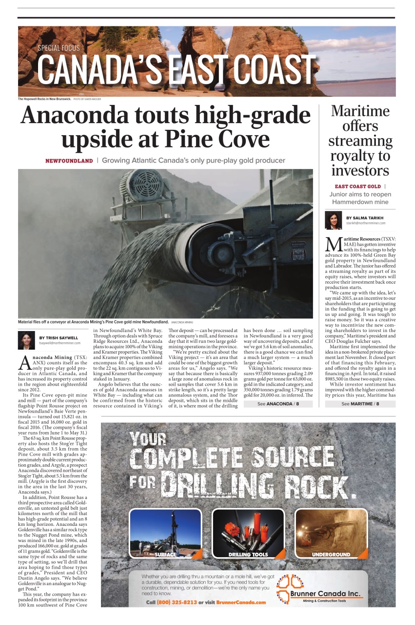 The Northern Miner Preview Pages